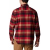 Columbia Men’s Cornell Woods Flannel Long Sleeve Shirt(Red Jasper Buffalo Check)