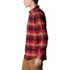 Columbia Men’s Cornell Woods Flannel Long Sleeve Shirt(Red Jasper Buffalo Check)