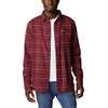 Columbia Men’s Cornell Woods Flannel Long Sleeve Shirt(Red Jasper Multi Tartan)