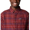 Columbia Men’s Cornell Woods Flannel Long Sleeve Shirt(Red Jasper Multi Tartan)