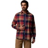 Columbia Men’s Cornell Woods Flannel Long Sleeve Shirt(Red Oxide Multi Buffalo)