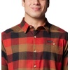 Columbia Men’s Cornell Woods Flannel Long Sleeve Shirt(Sail Red Ombre Buffalo)