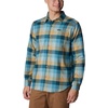 Columbia Men’s Cornell Woods Flannel Long Sleeve Shirt(Stone Blue Buffalo Check)