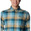 Columbia Men’s Cornell Woods Flannel Long Sleeve Shirt(Stone Blue Buffalo Check)