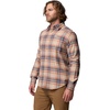 Columbia Men’s Cornell Woods Flannel Long Sleeve Shirt(Teak Brown Textured Plaid)