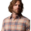 Columbia Men’s Cornell Woods Flannel Long Sleeve Shirt(Teak Brown Textured Plaid)