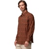 Columbia Men’s Cornell Woods Flannel Long Sleeve Shirt(Tobacco Geostripe Tonal)