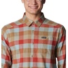 Columbia Men’s Cornell Woods Flannel Long Sleeve Shirt(Warp Red Buffalo Check)