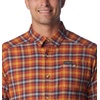 Columbia Men’s Cornell Woods Flannel Long Sleeve Shirt(Warp Red Tartan Ombre)
