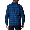 Columbia Men’s Cornell Woods Fleece Lined Shirt Jacket(Bright Indigo Medium Tartan)