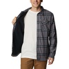 Columbia Men’s Cornell Woods Fleece Lined Shirt Jacket(City Grey Windowpane)