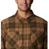 Columbia Men’s Cornell Woods Fleece Lined Shirt Jacket(Delta/Warp Red Woodsman Tartan)