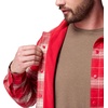 Columbia Men’s Cornell Woods Fleece Lined Shirt Jacket(Mountain Red Lumberjack Tartan)
