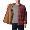 Columbia Men’s Cornell Woods Fleece Lined Shirt Jacket(Warp Red/Delta Woodsman Tartan)
