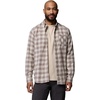 Columbia Men’s Hunt Line Flannel Long Sleeve Shirt(Flint Grey)