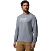 Columbia Men’s Parsons Point Long Sleeve Graphic Tee(City Grey Heather Blocky Brand)
