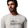 Columbia Men’s Parsons Point Long Sleeve Graphic Tee(Dark Stone Heather Framed Peakscape)