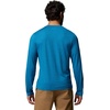 Columbia Men’s Parsons Point Long Sleeve Graphic Tee(Phoenix Blue Heather Blocky Brand)