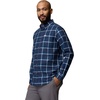 Columbia Mens Rapid Rivers II Long Sleeve Shirt(Coll Navy Windowpane Confetti/White)