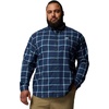 Columbia Mens Rapid Rivers II Long Sleeve Shirt(Coll Navy Windowpane Confetti/White)