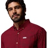Columbia Mens Rapid Rivers II Long Sleeve Shirt(Mountain Red Gingham)