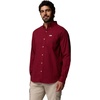 Columbia Mens Rapid Rivers II Long Sleeve Shirt(Mountain Red Gingham)