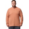 Columbia Men’s Thistletown Hills Raglan Henley(Teak Brown Heather)