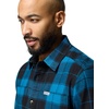 Columbia Pitchstone Stretch Flannel(Phoenix Blue Macro Tartan/Black)