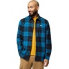 Columbia Pitchstone Stretch Flannel(Phoenix Blue Macro Tartan/Black)