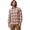 Teak Brown Textured Plaid