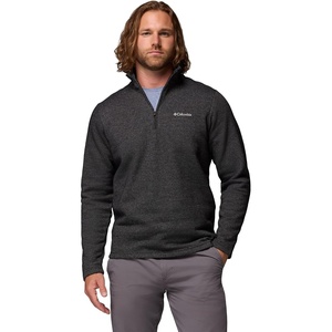 Columbia Men’s Big Great Hart Mountain III Big & Tall Half Zip(Black Heather)