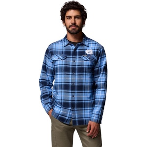 Columbia Men’s Collegiate Flare Gun Flannel Long Sleeve Shirt(Nc – White Cap Tartan)
