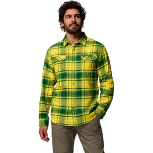 Columbia Men’s Collegiate Flare Gun Flannel Long Sleeve Shirt(Uo – Fuse Green Tartan)