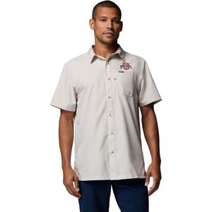 Columbia Men’s Collegiate Slack Tide Camp Shirt(Os – Dark Stone)