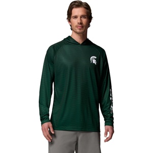 Columbia Men’s Collegiate Super Terminal Tackle Hoodie(Ms – Spruce)