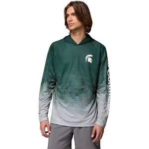 Columbia Men’s Collegiate Super Terminal Tackle Hoodie(Ms – Spruce/Columbia Grey)