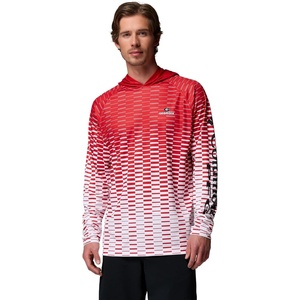 Columbia Men’s Collegiate Super Terminal Tackle Hoodie(Uga – Bright Red/White)