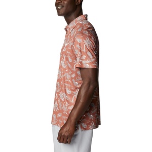 Columbia Men’s Collegiate Super Terminal Tackle Polo(Tex – Cedar Dorado Isle Print)