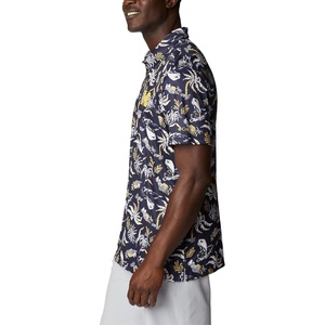 Columbia Men’s Collegiate Super Terminal Tackle Polo(Um – Collegiate Navy Dorado Isle Print)