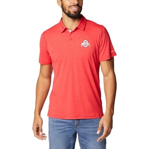 Columbia Men’s Collegiate Tech Trail Polo(Os – Intense Red)