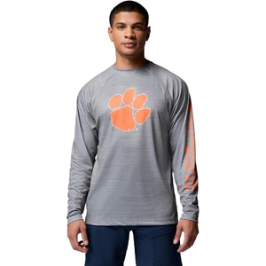Columbia Men’s Collegiate Terminal Tackle Heather Long Sleeve Shirt(Cle – Columbia Grey Heather)