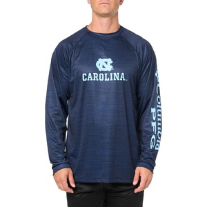 Columbia Men’s Collegiate Terminal Tackle Heather Long Sleeve Shirt(Nc – Collegiate Navy Heather)