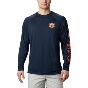 Columbia Men’s Collegiate Terminal Tackle Long Sleeve Shirt(Aub – Collegiate Navy/Spark Orange)
