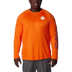 Columbia Men’s Collegiate Terminal Tackle Long Sleeve Shirt(Cle – Spark Orange)