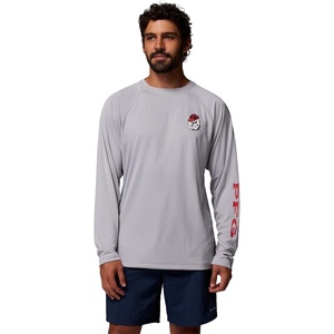 Columbia Men’s Collegiate Terminal Tackle Long Sleeve Shirt(Uga – Columbia Grey)