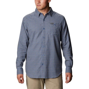 Columbia Men’s Cornell Woods Flannel Long Sleeve Shirt(Bluestone Plaid)