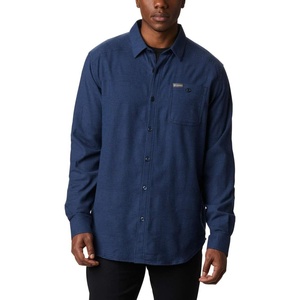 Columbia Men’s Cornell Woods Flannel Long Sleeve Shirt(Collegiate Navy Houndstooth)