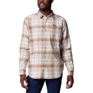 Columbia Men’s Cornell Woods Flannel Long Sleeve Shirt(Dark Stone Classic Multi Tartan)
