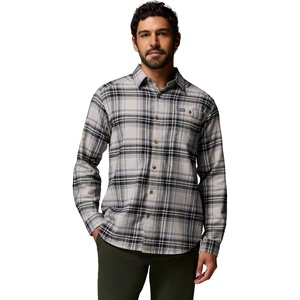 Columbia Men’s Cornell Woods Flannel Long Sleeve Shirt(Flint Grey Texture Plaid)