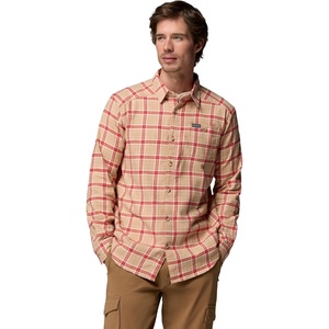 Columbia Men’s Cornell Woods Flannel Long Sleeve Shirt(Mountain Red Quad Check)